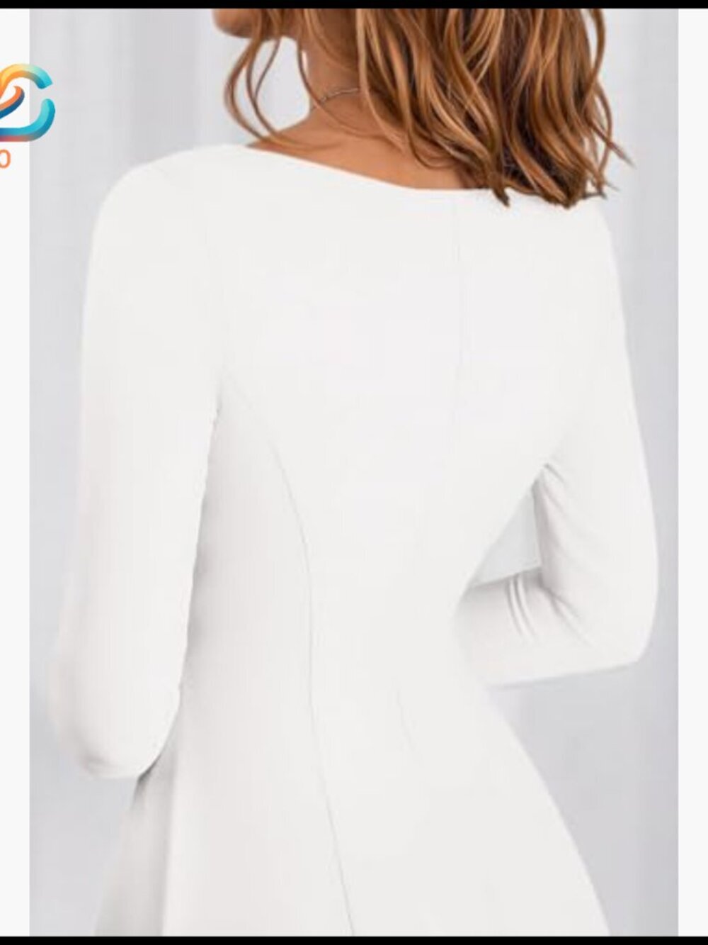 Long Sleeve Maxi Dress Boat Neck A-Line Flowy Knit Party Cocktail - Picture 3 of 7
